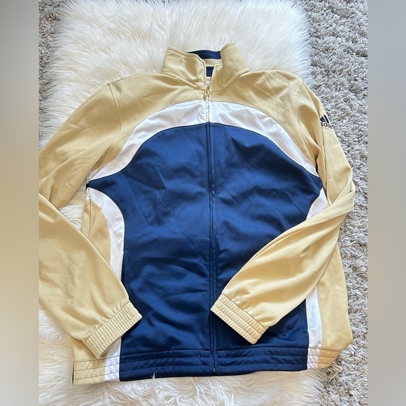 Cream & blue Track jacket - Picture 1 of 1